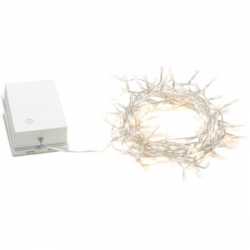 LED Online Dioden Metalldekoblättern Elektrotechnik silbernen mit Lichterkette Innen Krammer warm 25 | weiße