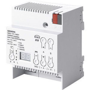 KNX DALI Gateway twin 2-Kanal für 2x 64 elektronische Vorschaltgräte (EVGs) REG 