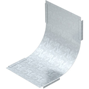 Deckel für Vertikalbogen 90° steigend B100mm St bandverzinkt Zink/Aluminium 